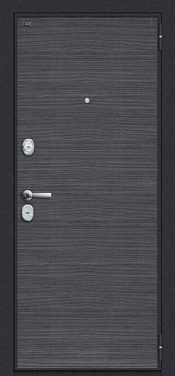 Входная дверь Groff Т3-300 Black Wood/Black Wood глухая — фото 1