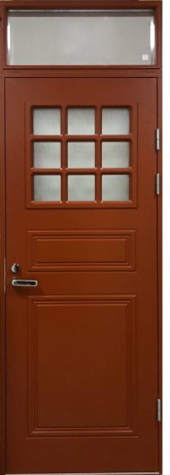 Входная дверь Jeld-Wen модель С 1850 W72 c фрамугой — фото 1