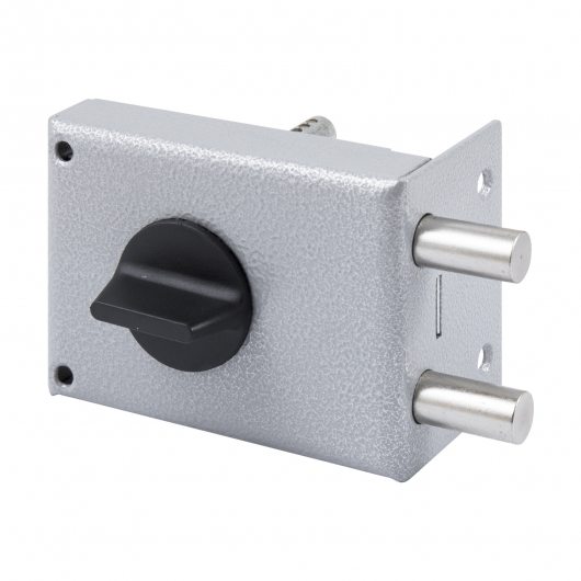 Замок накладной цилиндровый ЗН1-1.2 ГЛ серый, 5 кл. — фото 1