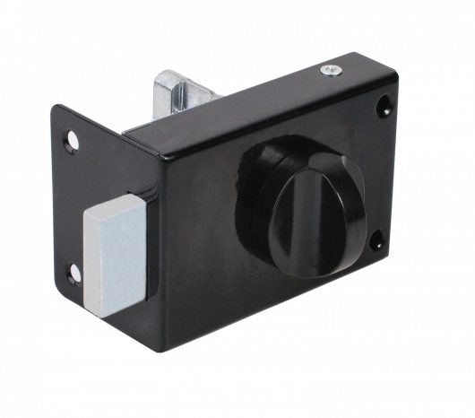 Замок накладной цилиндровый ЗН1 черный — фото 1