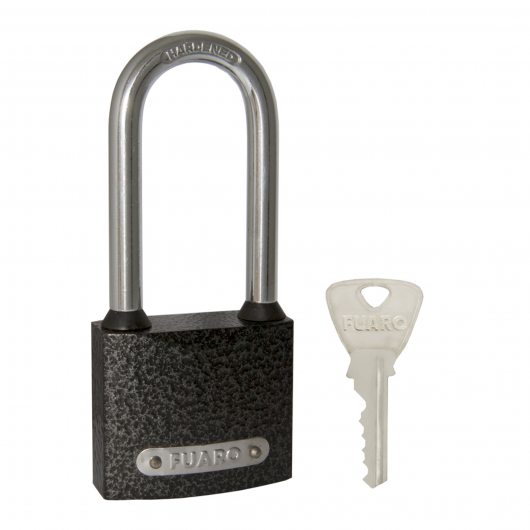 Замок навесной PL-UNI-0150-L (PL-01-50-L) 3key англ. /коробка — фото 1