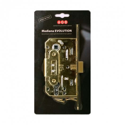 Корпус замка под цилиндр MEDIANA EVOLUTION B01103.50.03.567 с отв. планкой B01000.13 (латунь) — фото 1