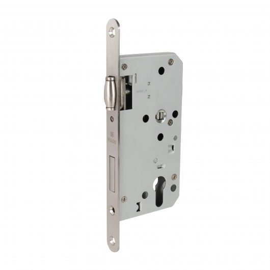 Замок врезной DD.INOX/C-55.72/R с роликовой защелкой (лиц.планка 20 мм) — фото 1