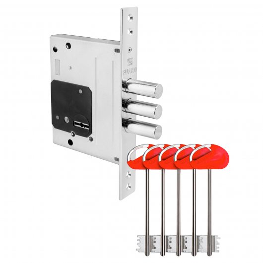 Замок врезной сувальдный MDV25/S-60.00.3R16 5key (5 ключей) — фото 1