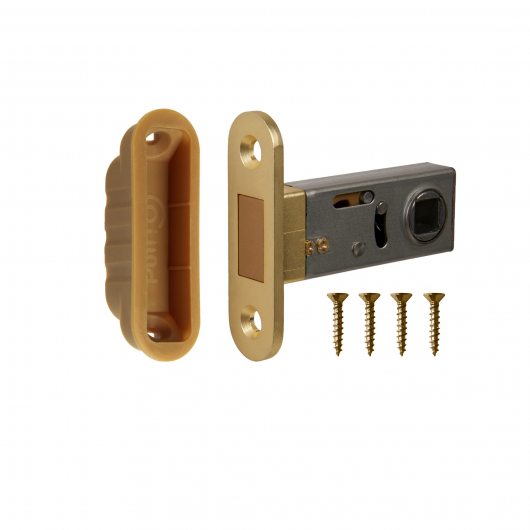 Защелка врезная магнитная ML50-8 SSG-39 сатин.золото — фото 1