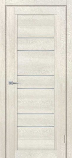 Межкомнатная дверь с эко шпоном Мариам Техно 806 Бьянко остекленная — фото 1
