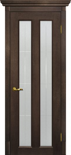 Межкомнатная дверь с эко шпоном Мариам Тоскана-5 Фреско остекленная — фото 1